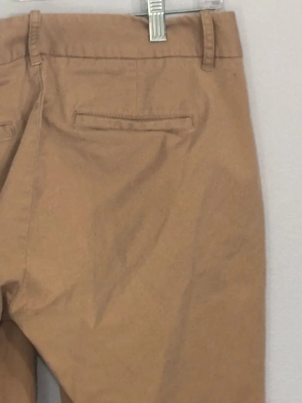 J. Crew Frankie Stretch Brown Chinos in Saddle Tan Color Size 8 Women’s
